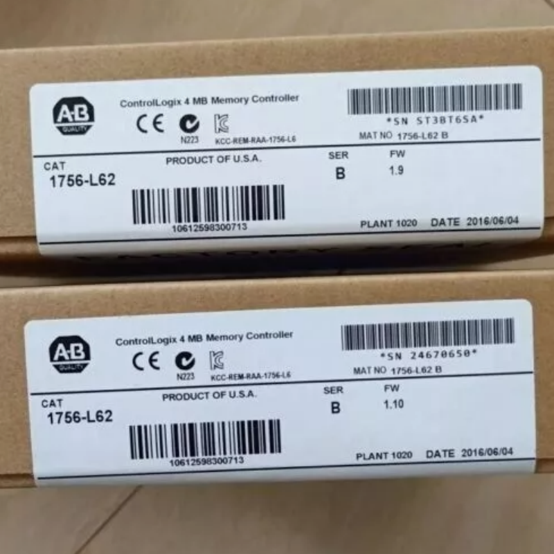 Allen Bradley 1756-L62 ControlLogix Logix5562, Процессор 4 МБ памяти