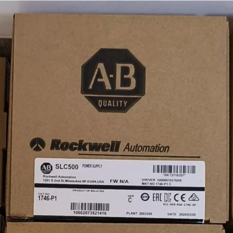 Allen-Bradley 1746-P1 SLC 500 для монтажа в стойку 120/240 В переменного тока, 2 А