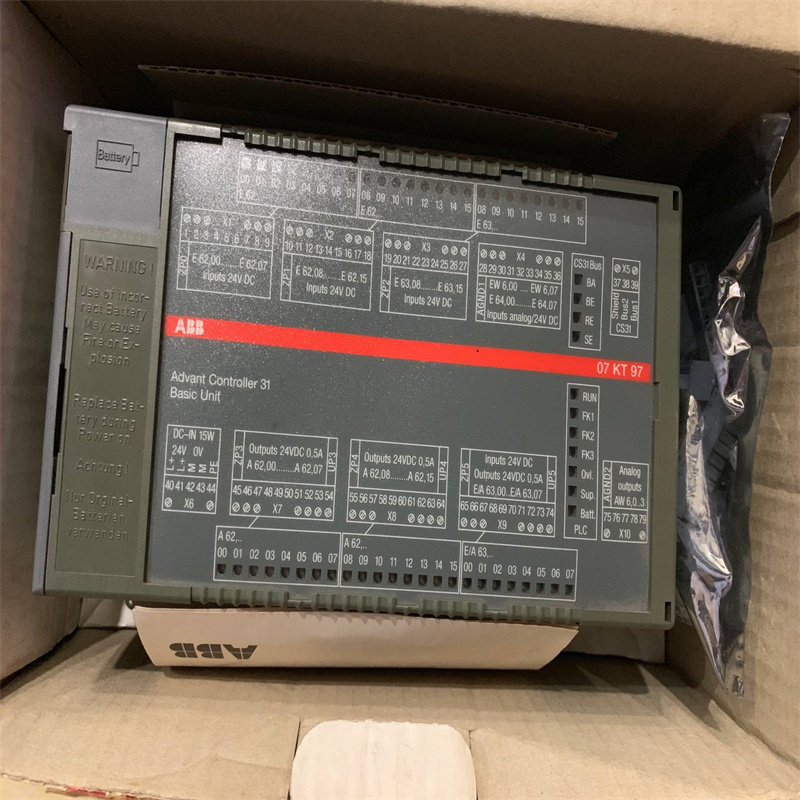 ABB 07KT97 GJR5253000R0100 PLC Центральный блок Advant Controller 31 Базовый блок